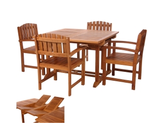 5pc. Extension Dining Chair Set