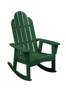 Earthbound Green High Back Rocking Chair