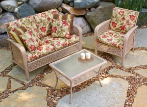Heritage Sandstone Wicker Table (Table Only)