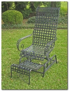 Mandalay Coil Spring Rocking Chair w/ Footrest