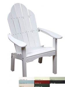 White Polyresin Deck/Dining Chair
