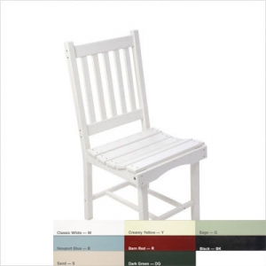 White Polyresin Side Chair