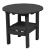 Black Nantucket 24 Inch Round Side Table