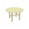 Cypress 46 Inch Unfinished Dining Table (Shown in Yellow)