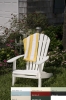 Black Fan Back Polyresin Adirondack Chair