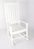 Yellow Acacia Painted High Back Rocker (White Pictured)