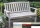 White Polyresin Mission Bench (4 ft.)