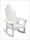 Surf White High Back Rocking Chair